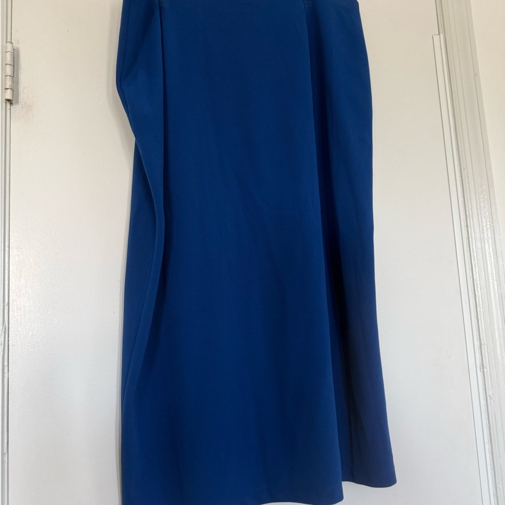 Royal Blue Straight Maxi Skirt - Picture 2 of 4